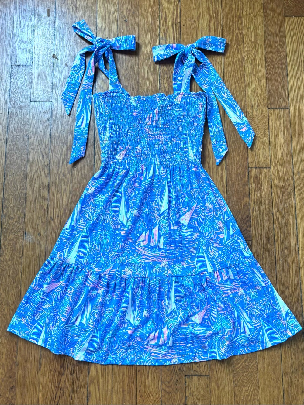 Lilly Pulitzer Kailua Smocked Dress XS